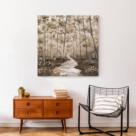 Tree Lined Path 30" x 30" Canvas Wall Art